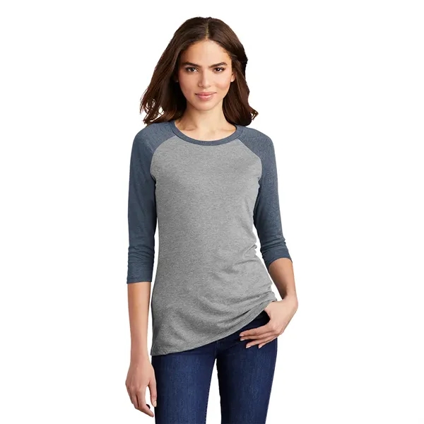 District® Women's Perfect Tri® 3/4-Sleeve Raglan - District® Women's Perfect Tri® 3/4-Sleeve Raglan - Image 7 of 10