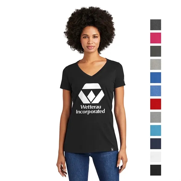 New Era® Women's Heritage Blend V-Neck Tee - New Era® Women's Heritage Blend V-Neck Tee - Image 0 of 12