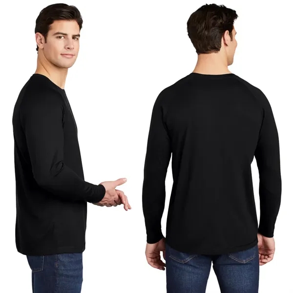 Sport-Tek® PosiCharge® Long Sleeve Tri-Blend Wicking Ragla - Sport-Tek® PosiCharge® Long Sleeve Tri-Blend Wicking Ragla - Image 1 of 11