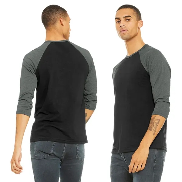 BELLA+CANVAS® Unisex 3/4-Sleeve Baseball Tee - BELLA+CANVAS® Unisex 3/4-Sleeve Baseball Tee - Image 1 of 22