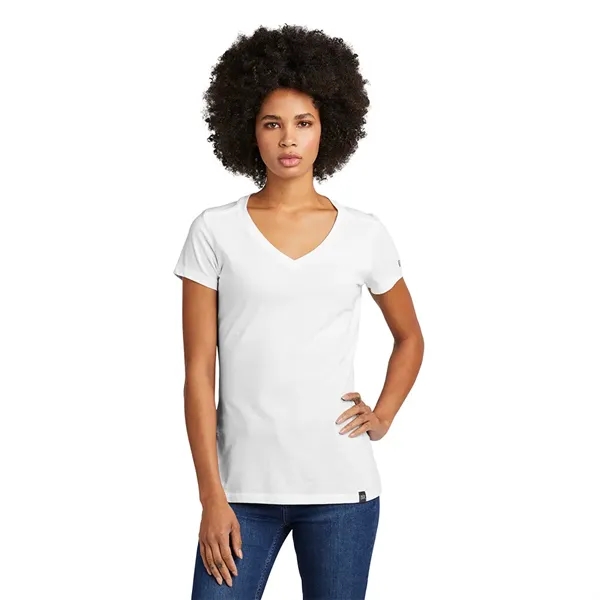 New Era® Women's Heritage Blend V-Neck Tee - New Era® Women's Heritage Blend V-Neck Tee - Image 10 of 12