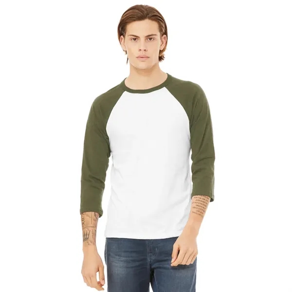 BELLA+CANVAS® Unisex 3/4-Sleeve Baseball Tee - BELLA+CANVAS® Unisex 3/4-Sleeve Baseball Tee - Image 19 of 22