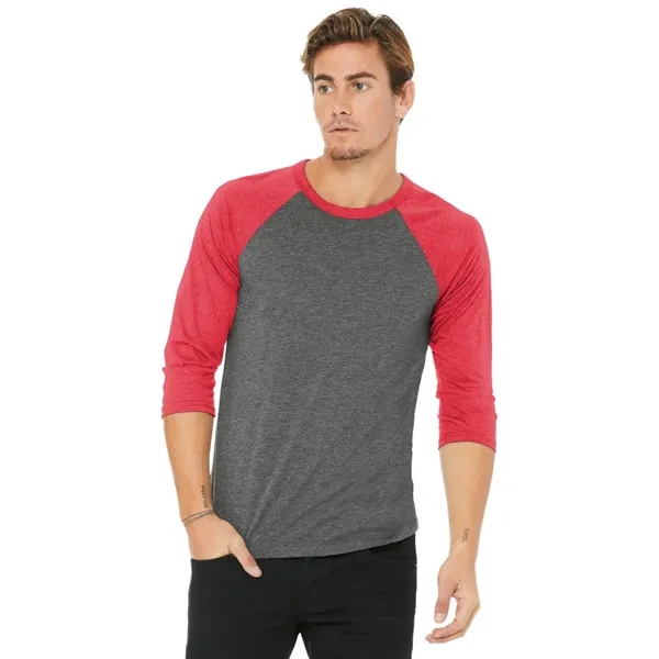 BELLA+CANVAS® Unisex 3/4-Sleeve Baseball Tee - BELLA+CANVAS® Unisex 3/4-Sleeve Baseball Tee - Image 20 of 22