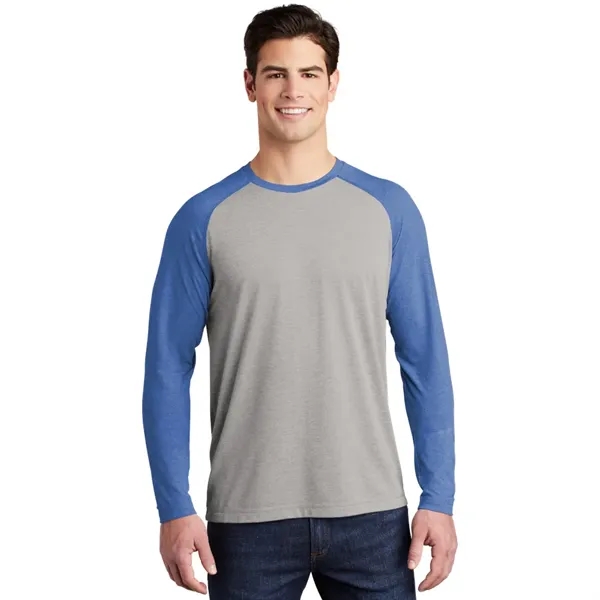 Sport-Tek® PosiCharge® Long Sleeve Tri-Blend Wicking Ragla - Sport-Tek® PosiCharge® Long Sleeve Tri-Blend Wicking Ragla - Image 10 of 11
