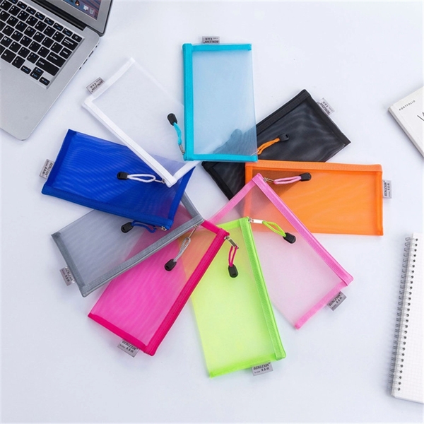 Transparent Mesh Storage Bag - Transparent Mesh Storage Bag - Image 1 of 8