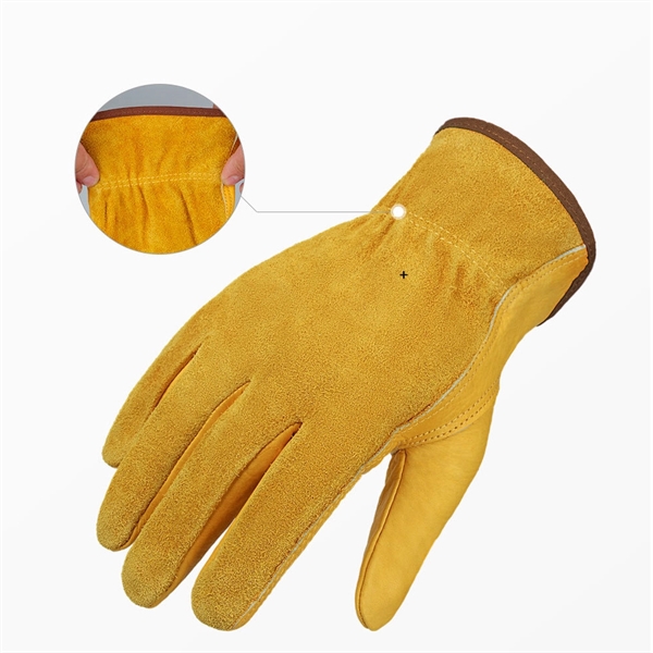 Cowhide Leather Garden Gloves - Cowhide Leather Garden Gloves - Image 3 of 4
