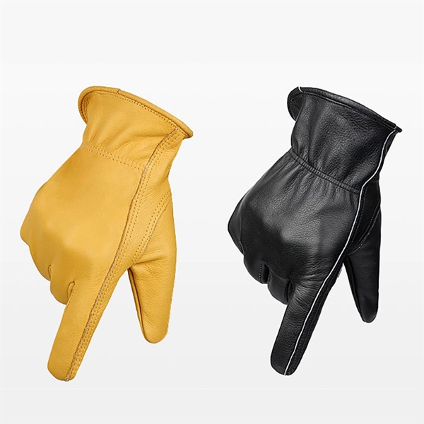 Leather Work Gloves - Leather Work Gloves - Image 3 of 5