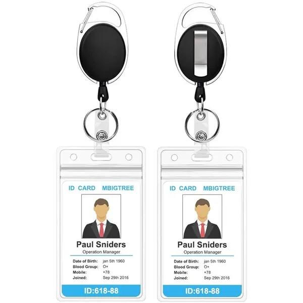 ID Badge Reels with Quick Release Claw Clasp Keychain Clip - ID Badge Reels with Quick Release Claw Clasp Keychain Clip - Image 0 of 1