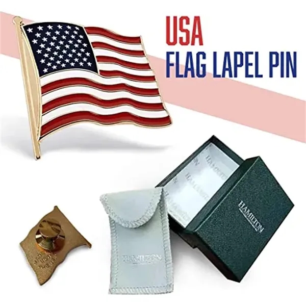Patriotic American Flag Lapel Pins - Patriotic American Flag Lapel Pins - Image 1 of 1