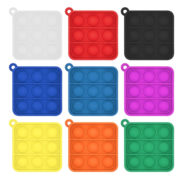 Mini Push It Pop Fidget Toy Key Chain - Mini Push It Pop Fidget Toy Key Chain - Image 3 of 3