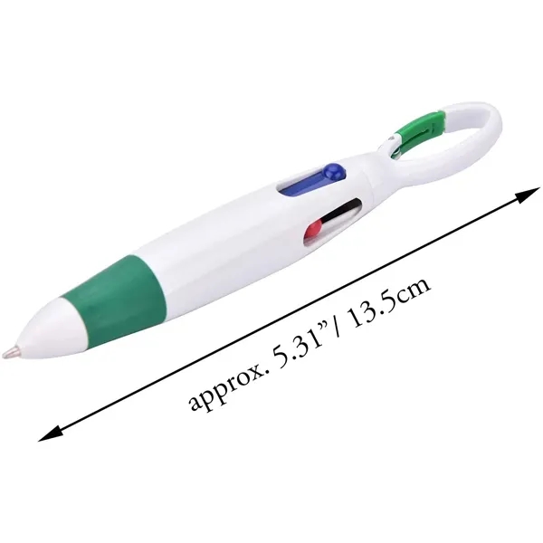 4-in-1 Shuttle Pens Retractable with Carabiner - 4-in-1 Shuttle Pens Retractable with Carabiner - Image 1 of 1