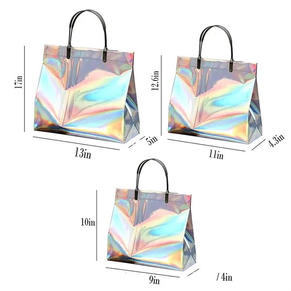 PVC Laser Holographic Tote Bags - PVC Laser Holographic Tote Bags - Image 1 of 1