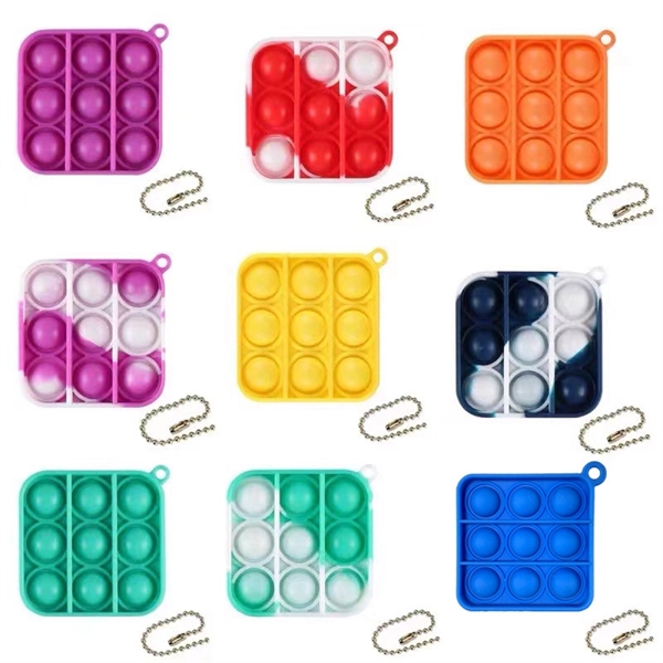 Customized color Push It Pop Fidget Toy Key Chain - Customized color Push It Pop Fidget Toy Key Chain - Image 2 of 4