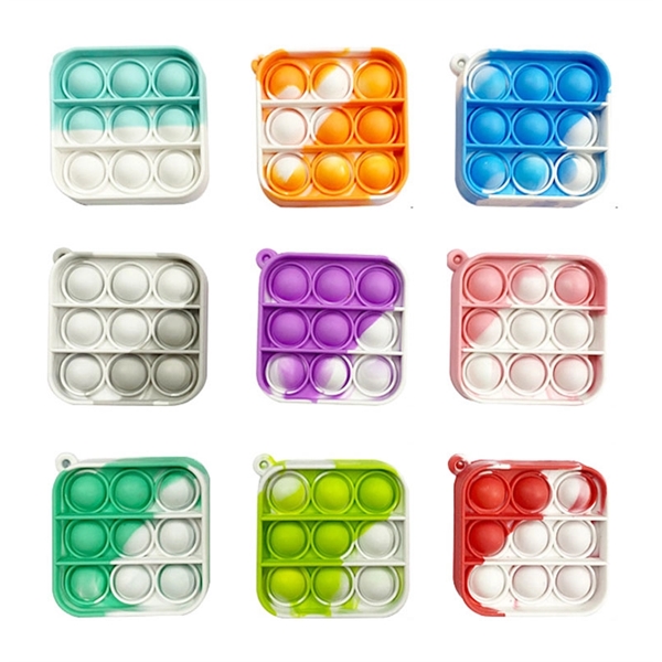 Customized color Push It Pop Fidget Toy Key Chain - Customized color Push It Pop Fidget Toy Key Chain - Image 4 of 4