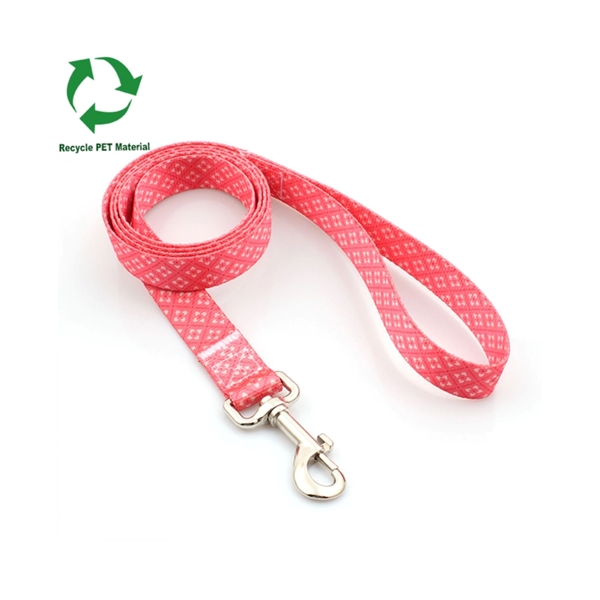 3/4" rPET Eco-friendly Sublimation Pet Leash Metal Carabiner - 3/4" rPET Eco-friendly Sublimation Pet Leash Metal Carabiner - Image 0 of 2