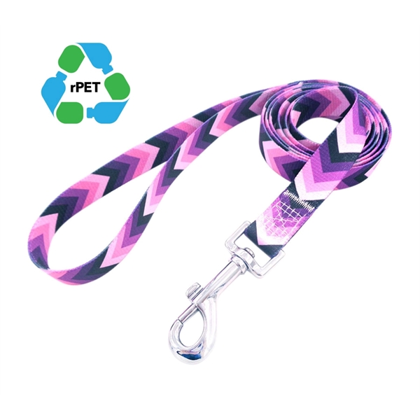 1"72" rPET Ecofriendly Sublimation Pet Leash Metal Carabiner - 1"72" rPET Ecofriendly Sublimation Pet Leash Metal Carabiner - Image 0 of 4