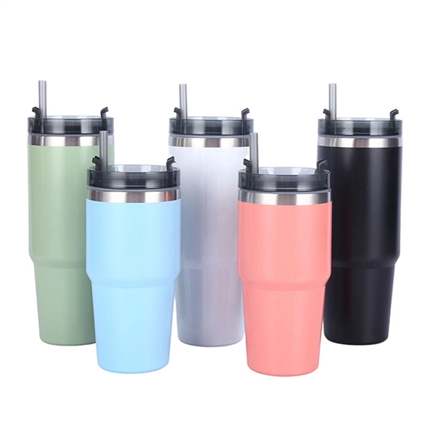 20 Oz 30Oz Insulated Tumbler With Lids And Straws - 20 Oz 30Oz Insulated Tumbler With Lids And Straws - Image 1 of 2