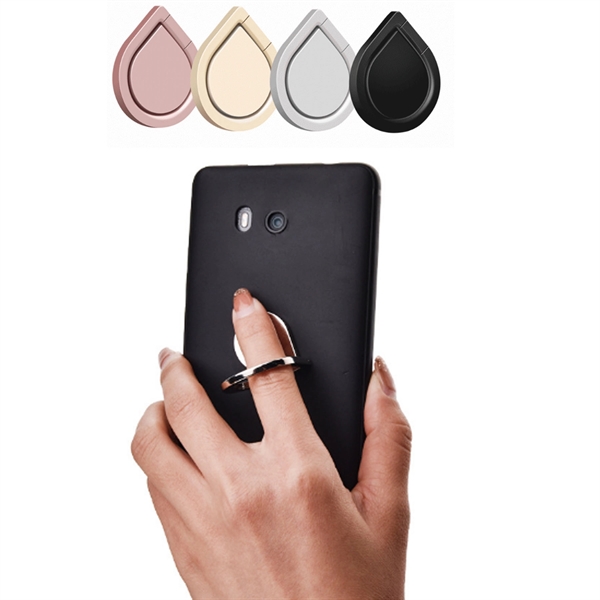 Teardrop Aluminium Cell Phone Stand Grip Holder - Teardrop Aluminium Cell Phone Stand Grip Holder - Image 1 of 2