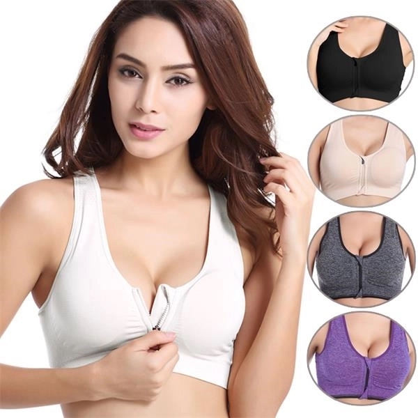 Women Sports Zippered Bras - Women Sports Zippered Bras - Image 0 of 1