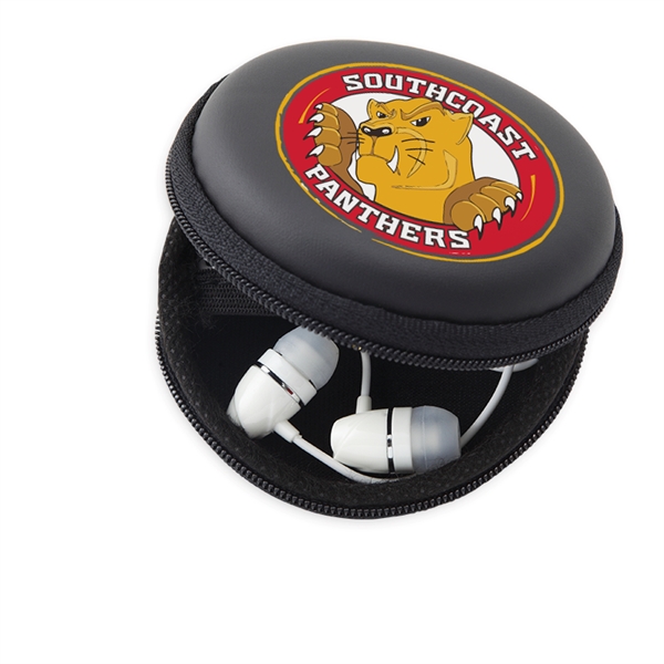 Wintour White Earphones with Black Case - Simports - Wintour White Earphones with Black Case - Simports - Image 0 of 3