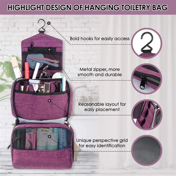 Foldable Travel Organizer Toiletry Bag - Foldable Travel Organizer Toiletry Bag - Image 2 of 2