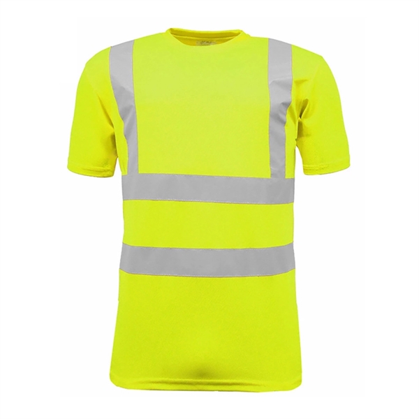 High Visibility Reflective Construction Safety T Shirt - High Visibility Reflective Construction Safety T Shirt - Image 1 of 3