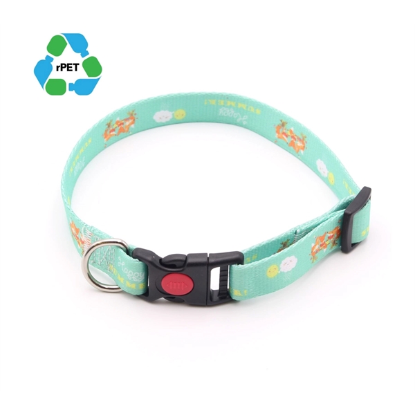 5/8"x12" rPET Sublimation Pet Collar w/ Buckle Release - 5/8"x12" rPET Sublimation Pet Collar w/ Buckle Release - Image 1 of 5
