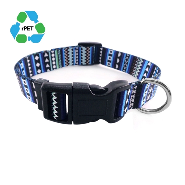 5/8"Wx14"L rPET Sublimation Pet Collar w/ Buckle Release - 5/8"Wx14"L rPET Sublimation Pet Collar w/ Buckle Release - Image 0 of 5