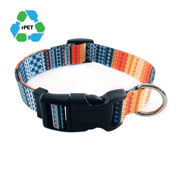3/4"Wx20"L rPET Sublimation Pet Collar w/ Buckle Release - 3/4"Wx20"L rPET Sublimation Pet Collar w/ Buckle Release - Image 0 of 5
