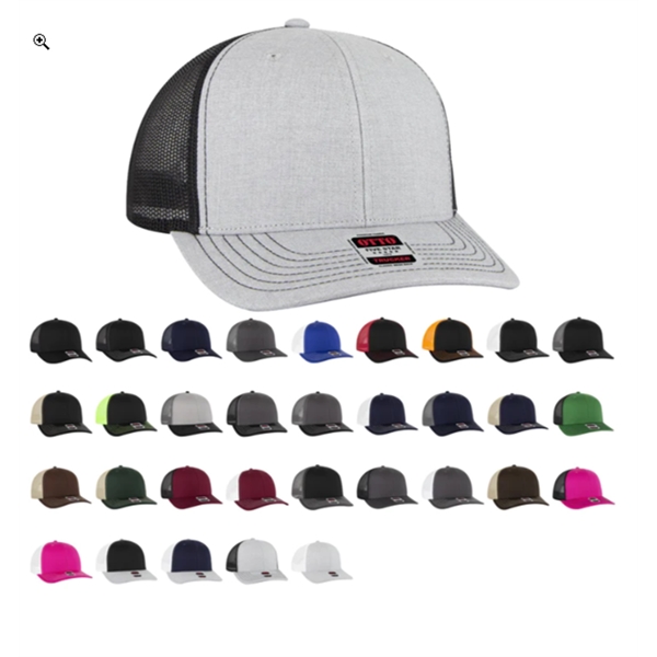 Otto Six Panel Mid Profile Mesh Back Trucker Hat - Otto Six Panel Mid Profile Mesh Back Trucker Hat - Image 0 of 0