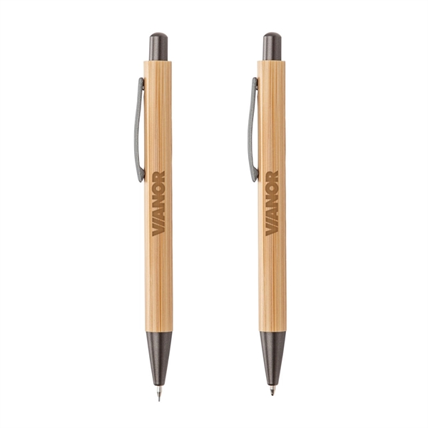 Lucky Clicker Bamboo Pen & Pencil Set - Lucky Clicker Bamboo Pen & Pencil Set - Image 0 of 1