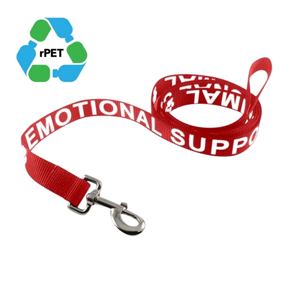 1"x72" Durable rPET Ecofriendly Pet Leash w/ Metal Carabiner - 1"x72" Durable rPET Ecofriendly Pet Leash w/ Metal Carabiner - Image 1 of 1