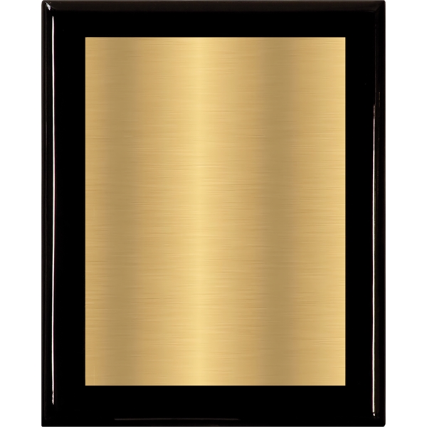 Black Piano Finish Wood Plaque w/Single Engraved Plate - Black Piano Finish Wood Plaque w/Single Engraved Plate - Image 11 of 14