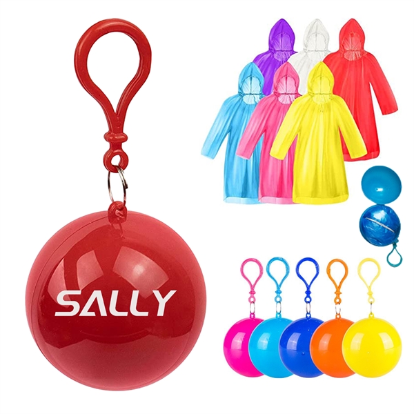 Keychain Ball Poncho Disposable Raincoat - Keychain Ball Poncho Disposable Raincoat - Image 0 of 0