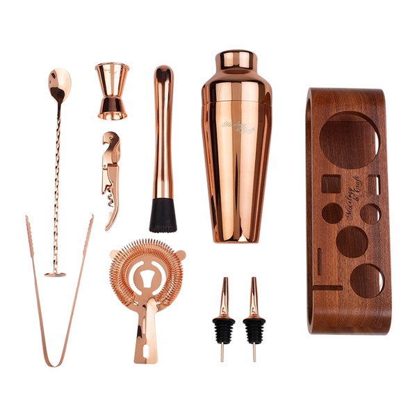 10-Piece Cocktail Bar Set (Stainless Steel) - 10-Piece Cocktail Bar Set (Stainless Steel) - Image 4 of 8