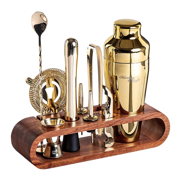 10-Piece Cocktail Bar Set (Stainless Steel) - 10-Piece Cocktail Bar Set (Stainless Steel) - Image 5 of 8