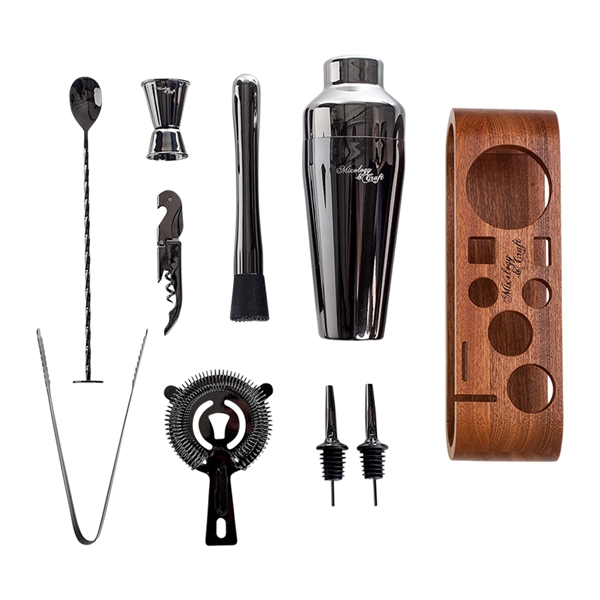 10-Piece Cocktail Bar Set (Stainless Steel) - 10-Piece Cocktail Bar Set (Stainless Steel) - Image 8 of 8