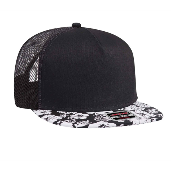 Otto 5 Panel Mid Pro Mesh Back Tropical Trucker Snapback Hat - Otto 5 Panel Mid Pro Mesh Back Tropical Trucker Snapback Hat - Image 0 of 0