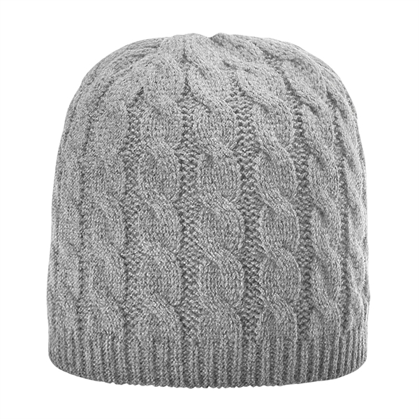Cable Knit Beanie Without Fold/Cuff - Cable Knit Beanie Without Fold/Cuff - Image 0 of 0