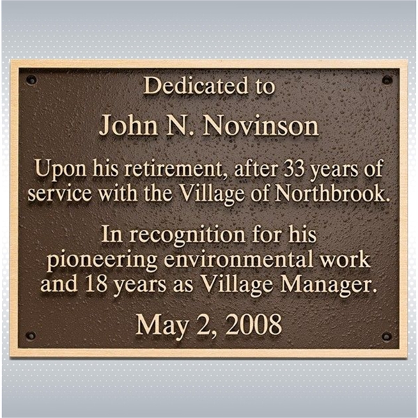 Bronze Plaque 8"x 10" - Bronze Plaque 8"x 10" - Image 0 of 1