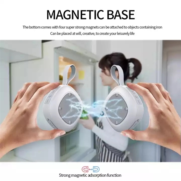 Waterproof Mini Magnetic Bluetooth Speaker For Outdoor - Waterproof Mini Magnetic Bluetooth Speaker For Outdoor - Image 2 of 4