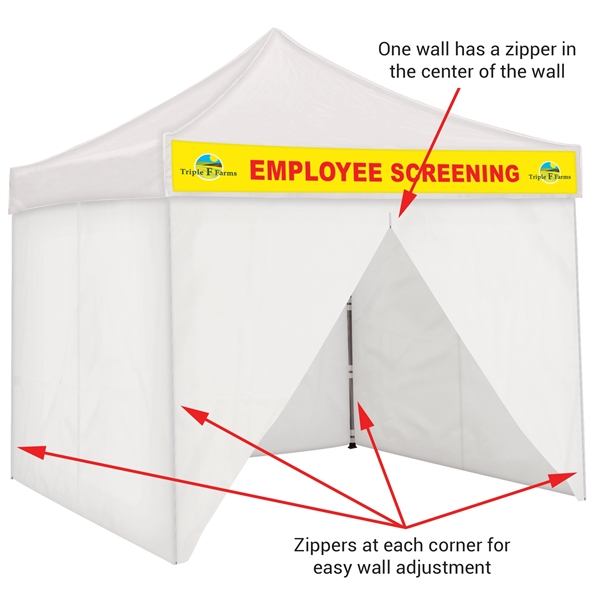 Fully Enclosed Tent with Detachable Graphic - Fully Enclosed Tent with Detachable Graphic - Image 3 of 13