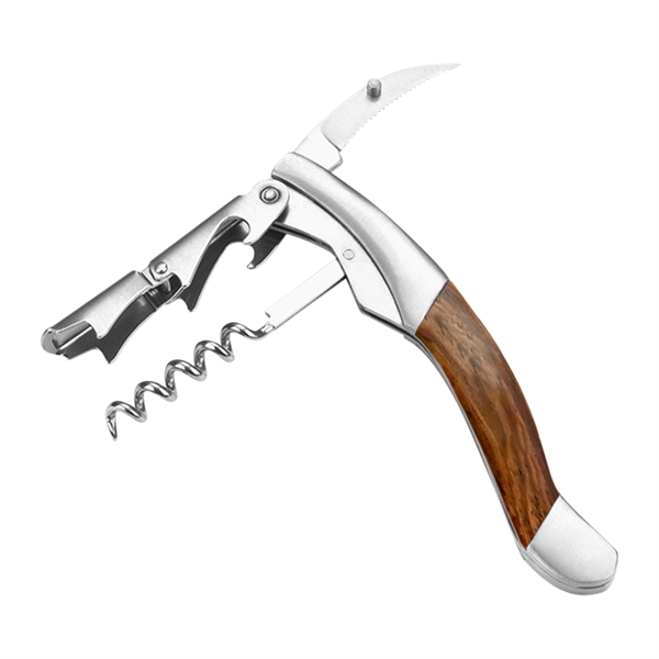 Executive Heavyweight Wooden Waiters Corkscrew with Gift Box - Executive Heavyweight Wooden Waiters Corkscrew with Gift Box - Image 3 of 10