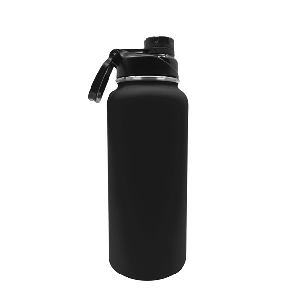 32.5 oz Rubberized Stainless Steel Water Bottle - 32.5 oz Rubberized Stainless Steel Water Bottle - Image 3 of 11