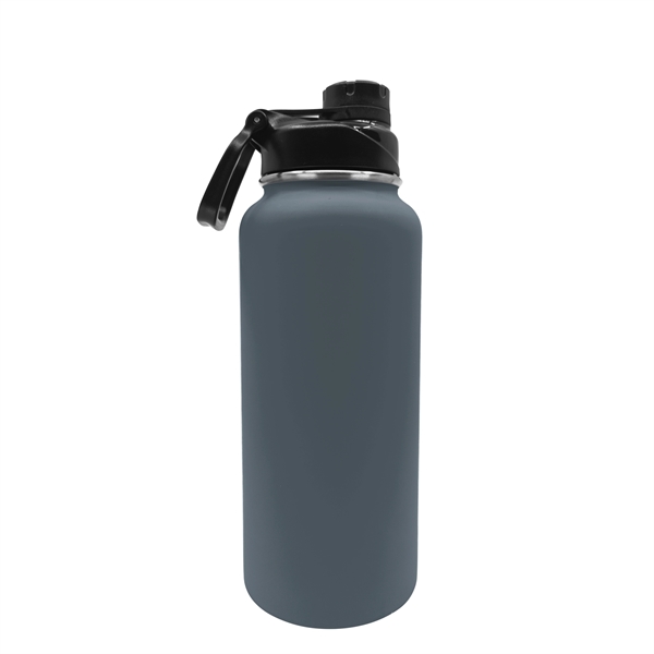 32.5 oz Rubberized Stainless Steel Water Bottle - 32.5 oz Rubberized Stainless Steel Water Bottle - Image 4 of 11