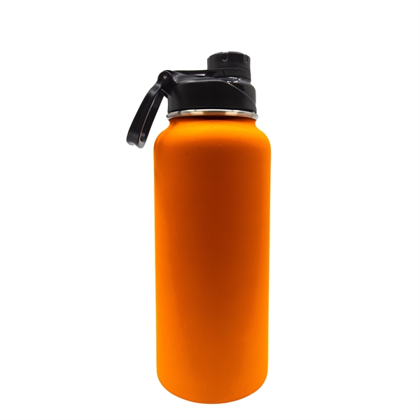 32.5 oz Rubberized Stainless Steel Water Bottle - 32.5 oz Rubberized Stainless Steel Water Bottle - Image 6 of 11