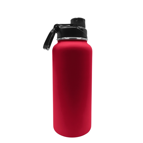 32.5 oz Rubberized Stainless Steel Water Bottle - 32.5 oz Rubberized Stainless Steel Water Bottle - Image 8 of 11