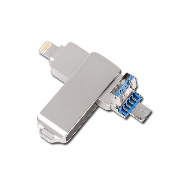 Talman 3 in 1 Multifunctional OTG USB Flash Drive - Talman 3 in 1 Multifunctional OTG USB Flash Drive - Image 0 of 4