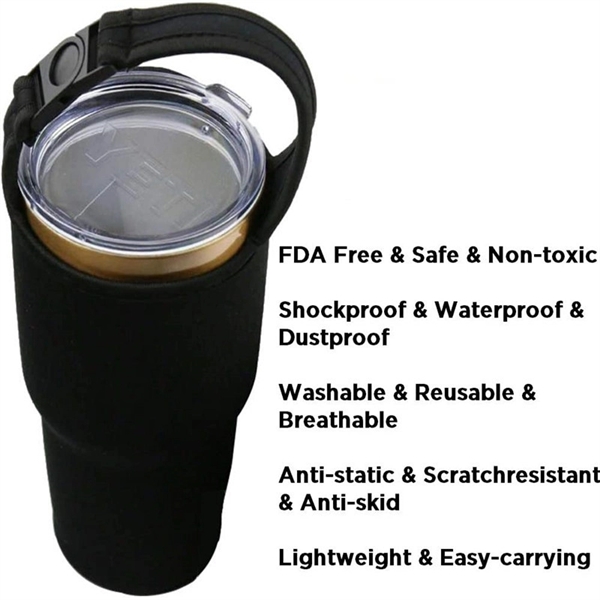 30oz Tumbler Neoprene Sleeve with Handle - 30oz Tumbler Neoprene Sleeve with Handle - Image 1 of 2