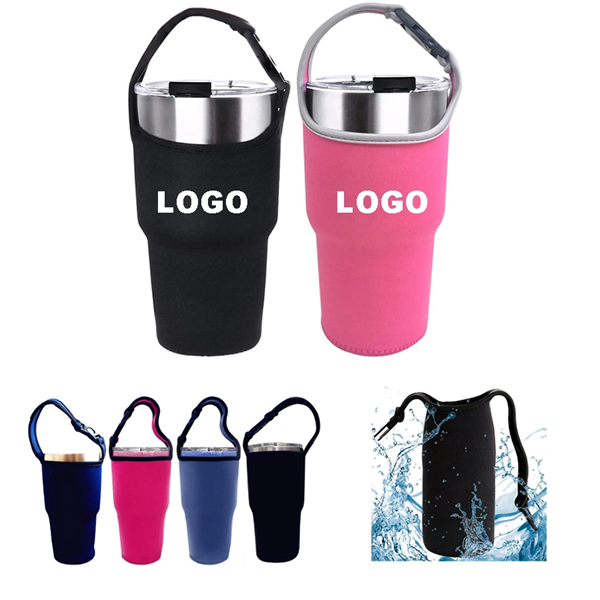 30oz Tumbler Neoprene Sleeve with Handle - 30oz Tumbler Neoprene Sleeve with Handle - Image 0 of 2